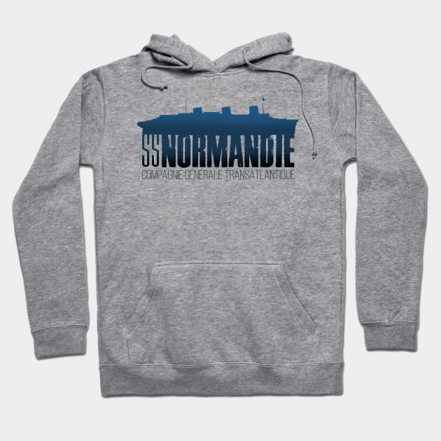 SS Normandie Hoodie by MindsparkCreative